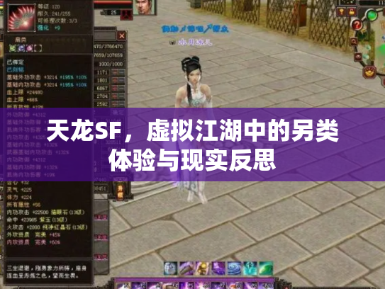 天龙SF，虚拟江湖中的另类体验与现实反思
