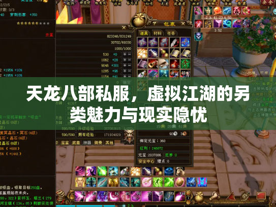 天龙八部私服，虚拟江湖的另类魅力与现实隐忧