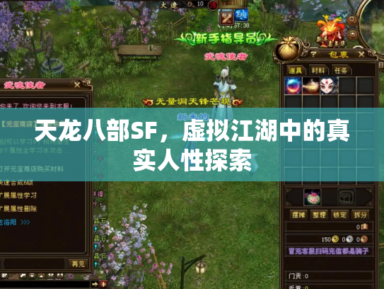 天龙八部SF，虚拟江湖中的真实人性探索