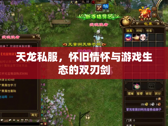 天龙私服，怀旧情怀与游戏生态的双刃剑