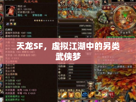 天龙SF，虚拟江湖中的另类武侠梦
