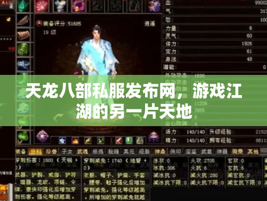 天龙八部私服发布网，游戏江湖的另一片天地