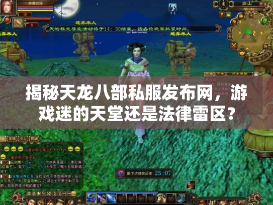 揭秘天龙八部私服发布网，游戏迷的天堂还是法律雷区？
