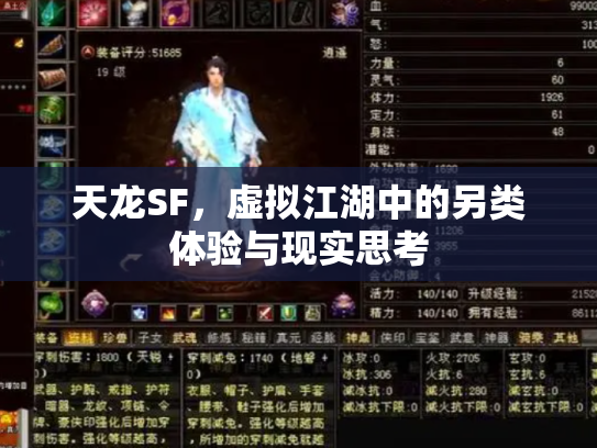 天龙SF，虚拟江湖中的另类体验与现实思考