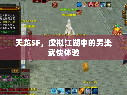 天龙SF，虚拟江湖中的另类武侠体验