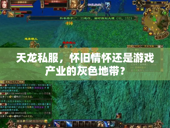 天龙私服，怀旧情怀还是游戏产业的灰色地带？