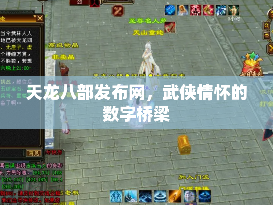 天龙八部发布网，武侠情怀的数字桥梁