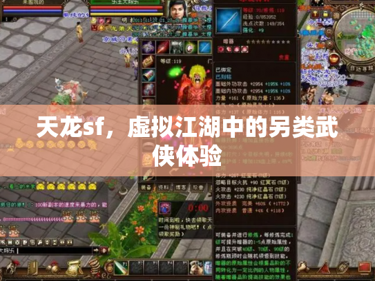 天龙sf，虚拟江湖中的另类武侠体验