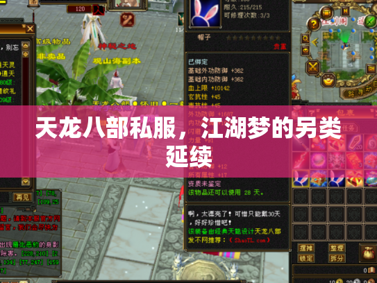 天龙八部私服，江湖梦的另类延续