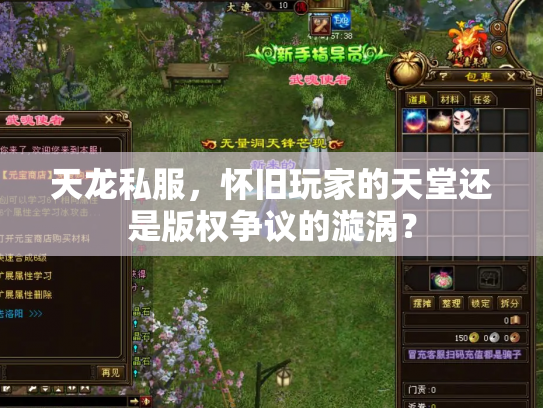 天龙私服，怀旧玩家的天堂还是版权争议的漩涡？