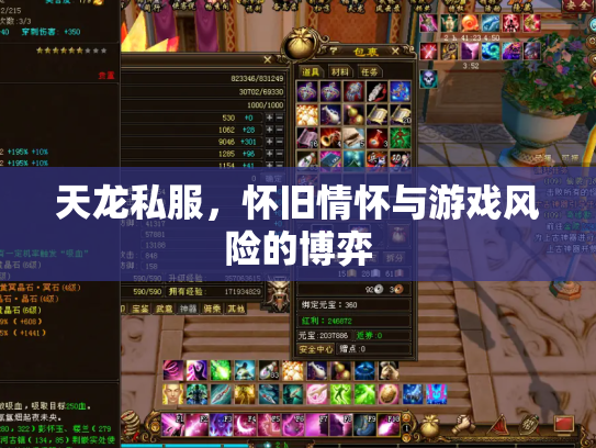 天龙私服，怀旧情怀与游戏风险的博弈