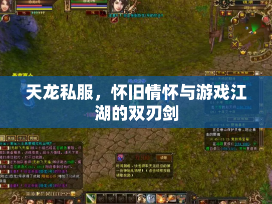 天龙私服，怀旧情怀与游戏江湖的双刃剑