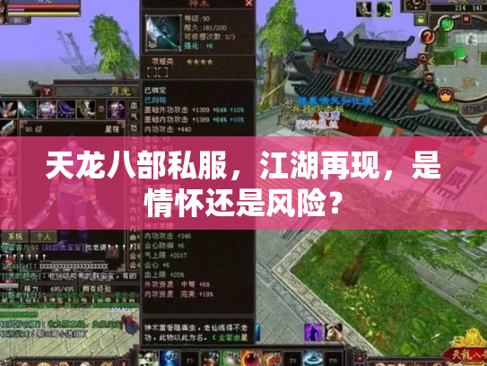 天龙八部私服，江湖再现，是情怀还是风险？