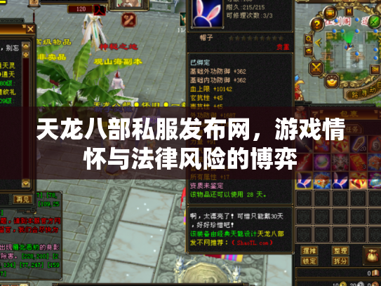 天龙八部私服发布网，游戏情怀与法律风险的博弈