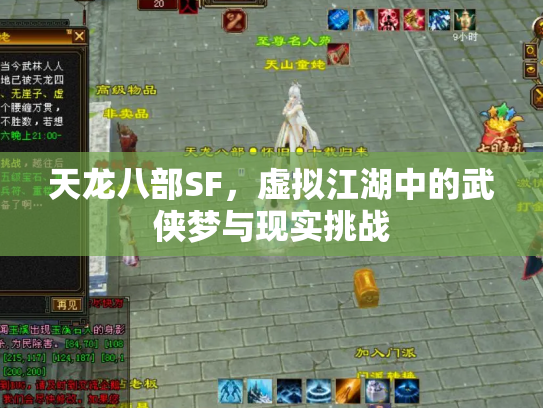天龙八部SF，虚拟江湖中的武侠梦与现实挑战