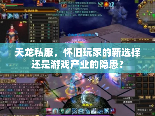 天龙私服，怀旧玩家的新选择还是游戏产业的隐患？