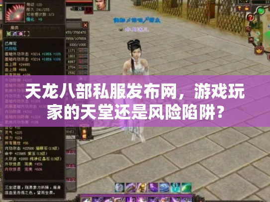 天龙八部私服发布网，游戏玩家的天堂还是风险陷阱？