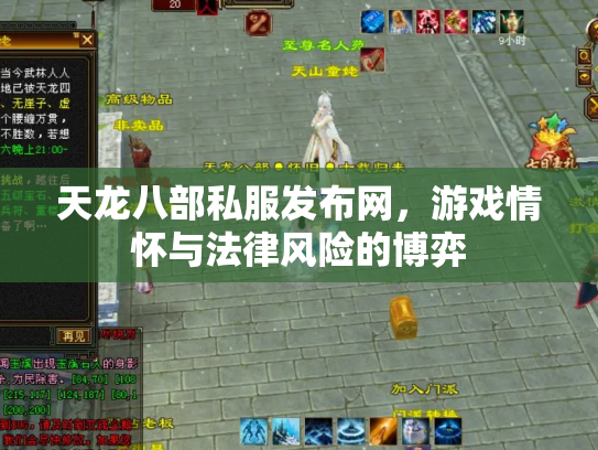 天龙八部私服发布网，游戏情怀与法律风险的博弈
