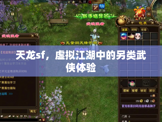 天龙sf，虚拟江湖中的另类武侠体验