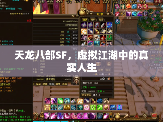 天龙八部SF，虚拟江湖中的真实人生