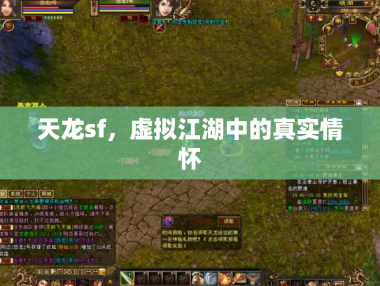 天龙sf，虚拟江湖中的真实情怀