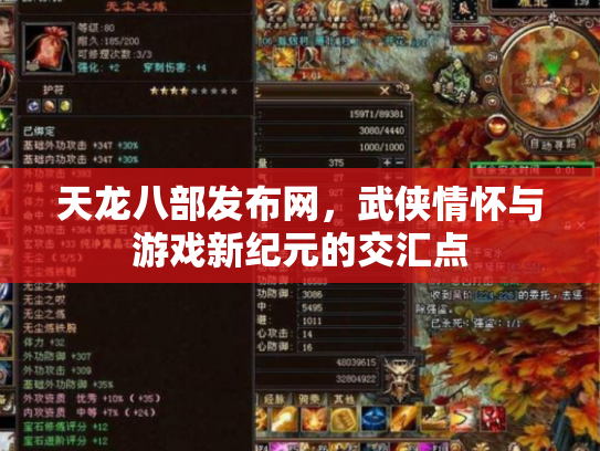 天龙八部发布网，武侠情怀与游戏新纪元的交汇点