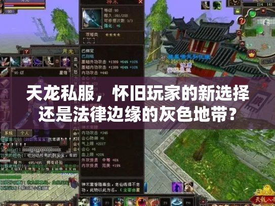 天龙私服，怀旧玩家的新选择还是法律边缘的灰色地带？