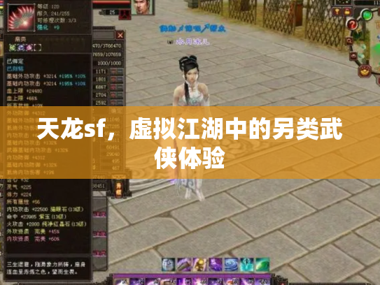 天龙sf，虚拟江湖中的另类武侠体验