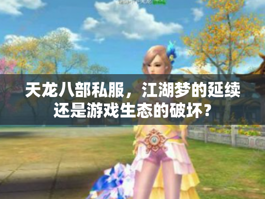 天龙八部私服，江湖梦的延续还是游戏生态的破坏？