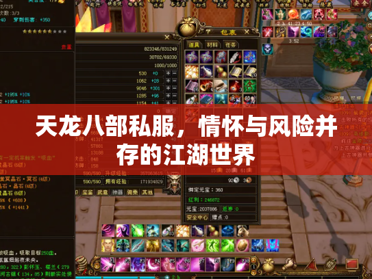 天龙八部私服，情怀与风险并存的江湖世界