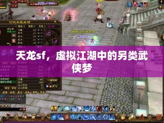 天龙sf，虚拟江湖中的另类武侠梦