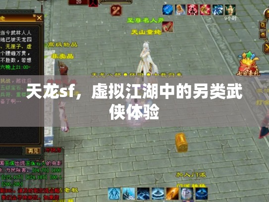 天龙sf，虚拟江湖中的另类武侠体验