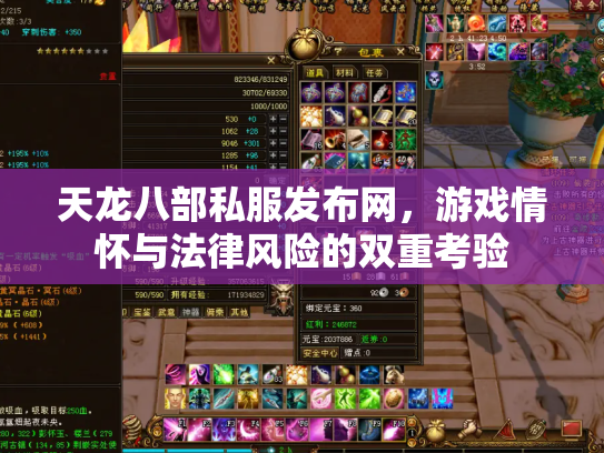 天龙八部私服发布网，游戏情怀与法律风险的双重考验