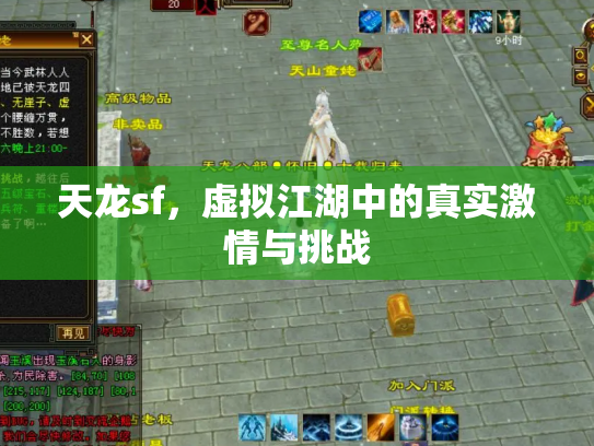天龙sf，虚拟江湖中的真实激情与挑战