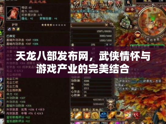 天龙八部发布网，武侠情怀与游戏产业的完美结合