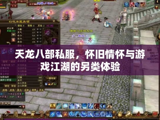 天龙八部私服，怀旧情怀与游戏江湖的另类体验