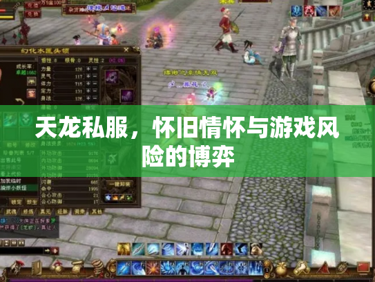 天龙私服，怀旧情怀与游戏风险的博弈