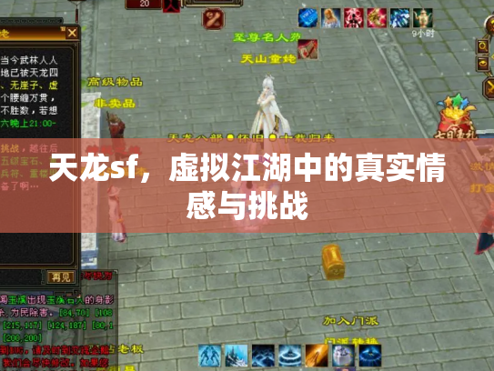 天龙sf，虚拟江湖中的真实情感与挑战