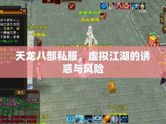 天龙八部私服，虚拟江湖的诱惑与风险