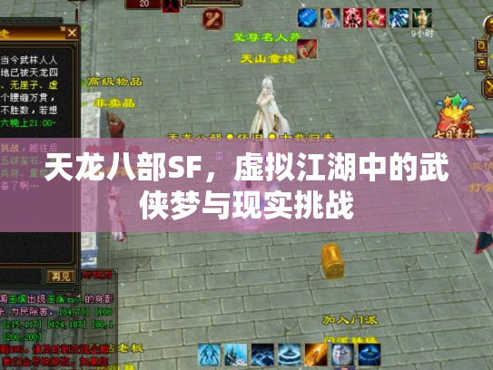 天龙八部SF，虚拟江湖中的武侠梦与现实挑战