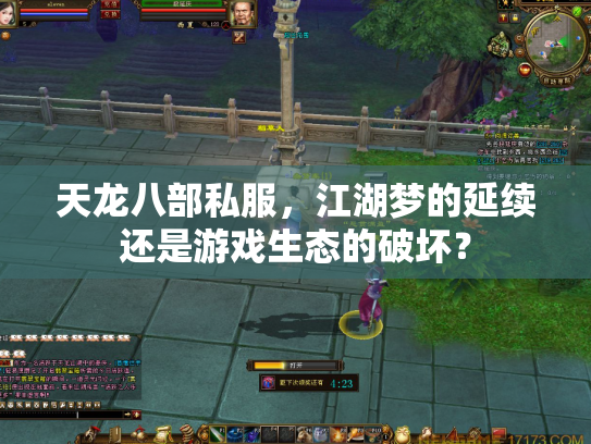 天龙八部私服，江湖梦的延续还是游戏生态的破坏？