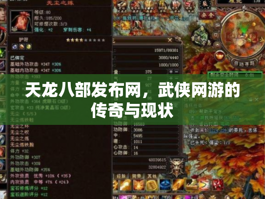 天龙八部发布网，武侠网游的传奇与现状