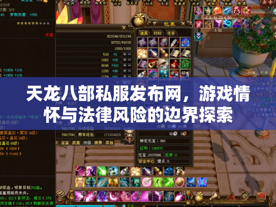 天龙八部私服发布网，游戏情怀与法律风险的边界探索