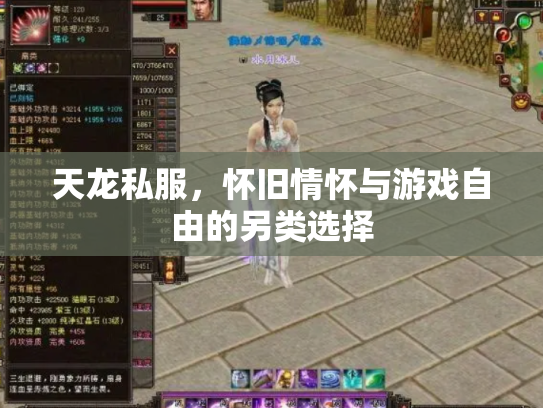 天龙私服，怀旧情怀与游戏自由的另类选择