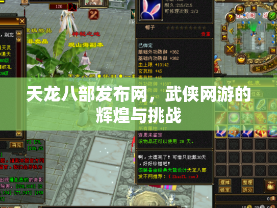 天龙八部发布网，武侠网游的辉煌与挑战