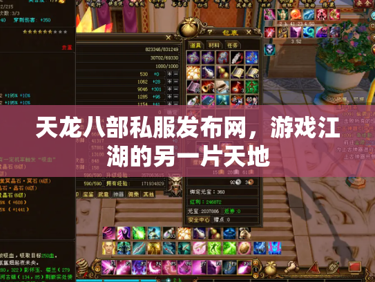天龙八部私服发布网，游戏江湖的另一片天地