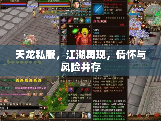 天龙私服，江湖再现，情怀与风险并存