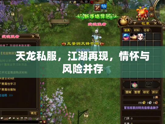 天龙私服，江湖再现，情怀与风险并存