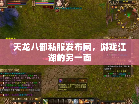 天龙八部私服发布网，游戏江湖的另一面