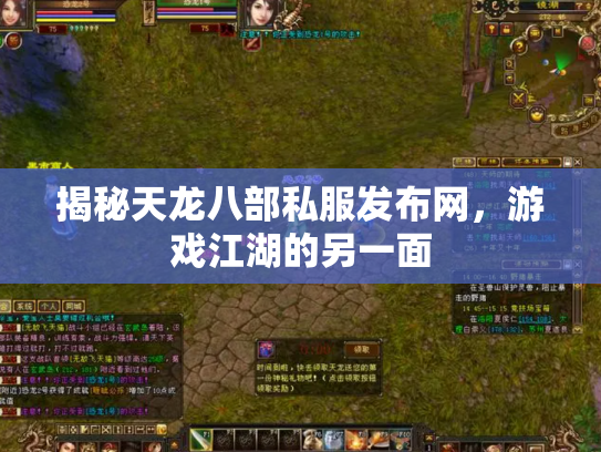 揭秘天龙八部私服发布网，游戏江湖的另一面